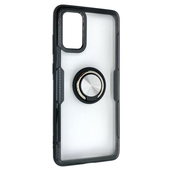 

Чехол-накладка DK Composite Ice Armor Ring для Samsung S20+ (SM-G985) (black / silver)