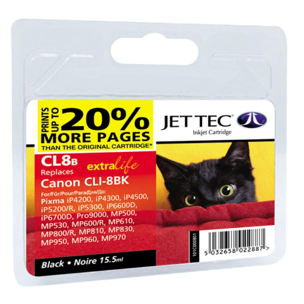 

Картридж Jet Tec для Canon CLI-8B Black (1338BJT)