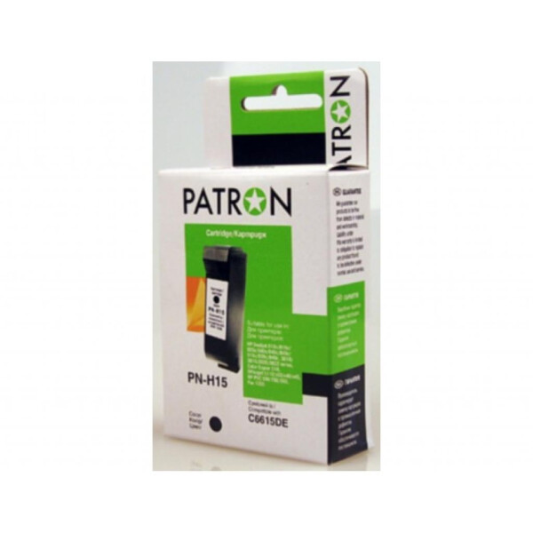 

Картридж PATRON для HP PN-H15 BLACK (C6615DE) (CI-HP-C6615DE-B-PN)