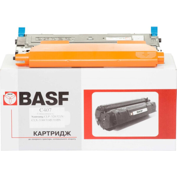 

Картридж BASF для Samsung CLP-320/320N/325/CLX-3185 Cyan (KT-CLTC407S)