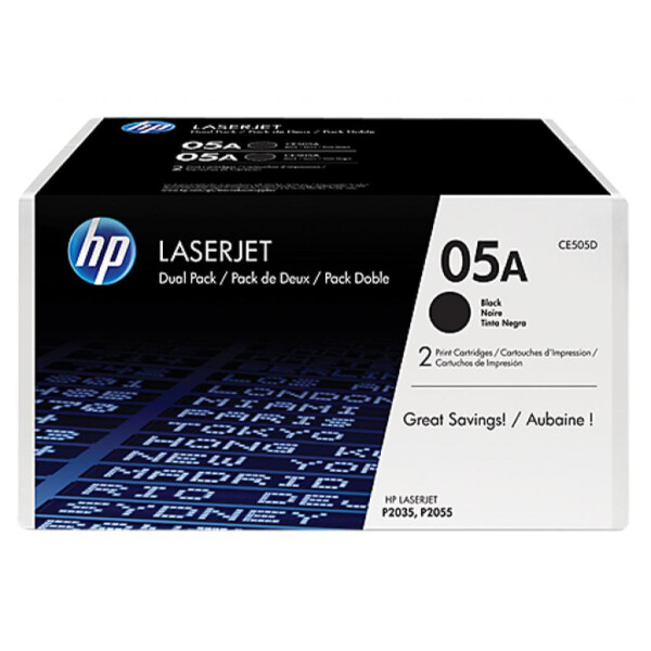 

Картридж HP LJ 05A P2035/P2055d/2055dn DUAL PACK (CE505D)