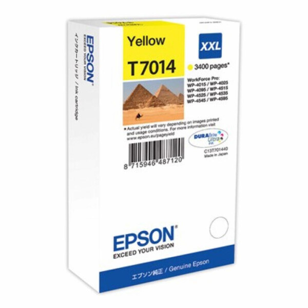 

EPSON WP 4000/4500 XXL yellow 3.4k (C13T70144010)