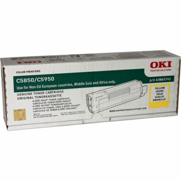 

Тонер-картридж OKI C5850/5950 yellow (43865741)