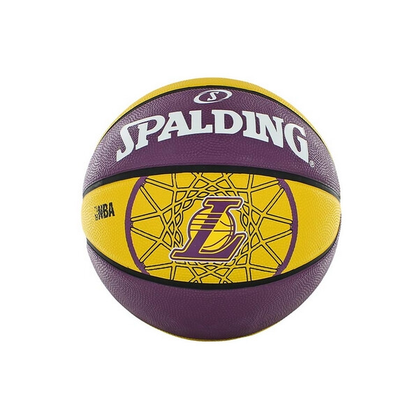 

Мяч баскетбольный резиновый Spalding Lakers №7