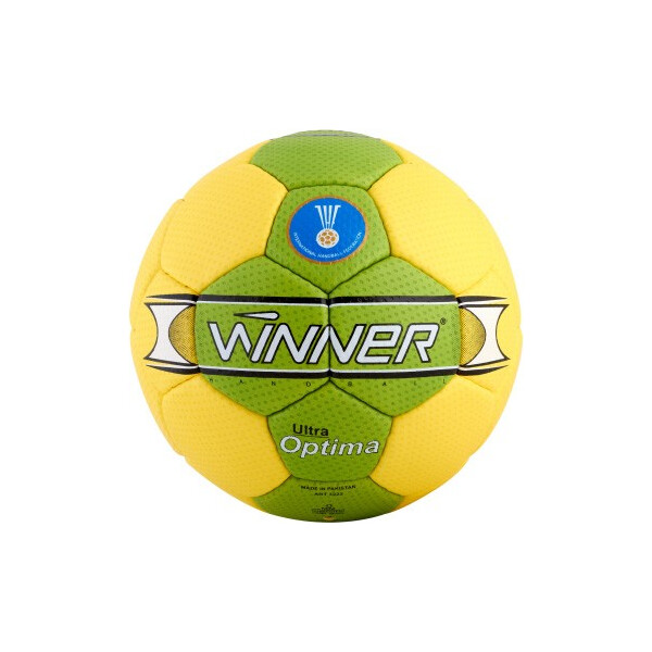 

Мяч гандбольный профессиональный Winner Optima IHF Approved зеленый