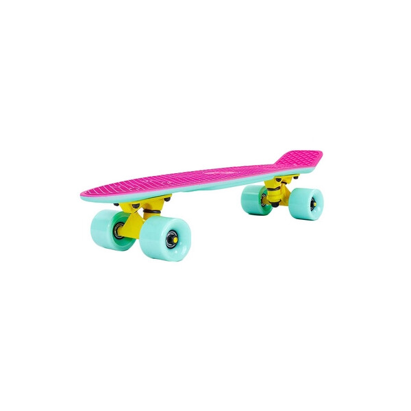 

Пенни борд Penny Rubber Soft Twin Fish 22in розовый/мятный