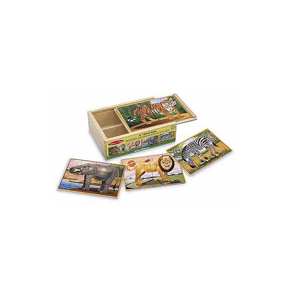 

Набор пазлов «Дикие животные» Melissa & Doug