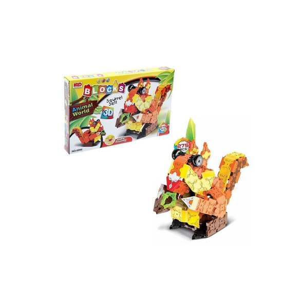 

Конструктор HRD 3D Animal World - Белочка, 275 деталей (1939421444)