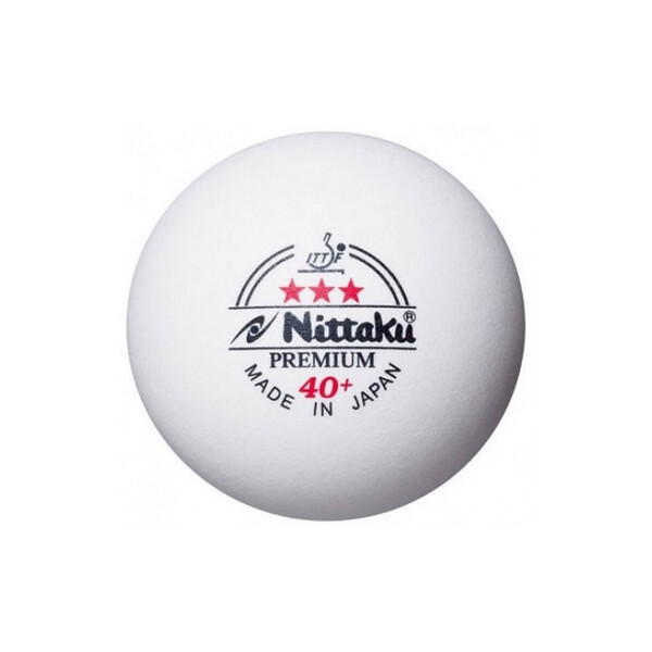 

Набор мячей для настольного тенниса Nittaku Premium 3* 40+ ITTF (3 шт., белые)