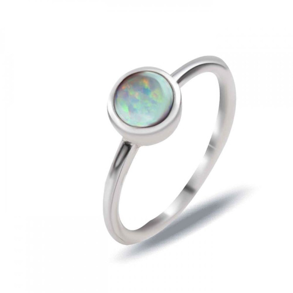 

Кольцо из серебра с опалом, размер 18.5 (1675482)