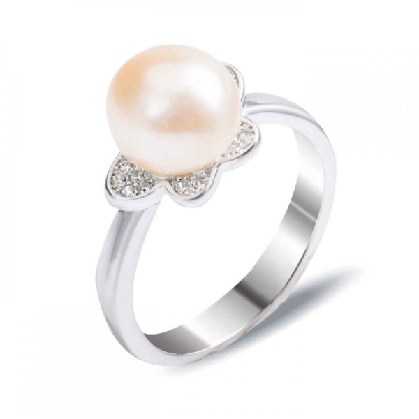 

Кольцо из серебра с куб. циркониями и жемчугом (культ.), размер 17 (1676445)