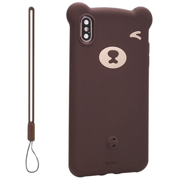 

Чехол-накладка Baseus Bear Silicone Case для Apple iPhone XS Max Brown