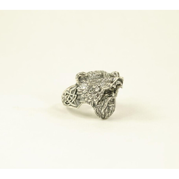 

Печатка медведь Maxi Silver 8566 SE, размер 18