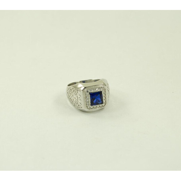 

Печатка с квадратным камнем Maxi Silver 8537 SE, размер 15.5