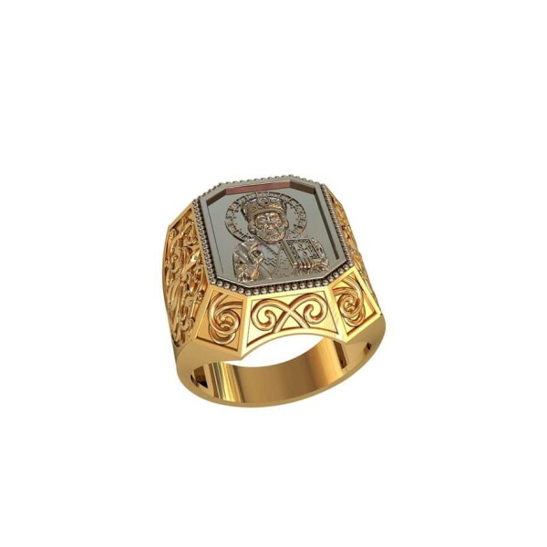 

Кольцо Николай Чудотворец Maxi Silver 8457 SE, размер 18.5
