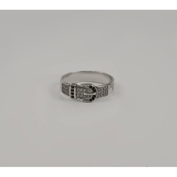 

Кольцо в виде ремня Maxi Silver 7633 SE, размер 22