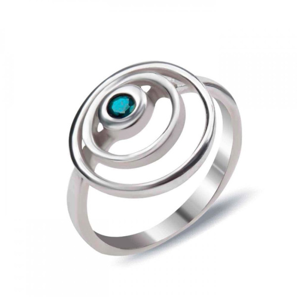 

Кольцо из серебра с топазом, размер 17.5 (1677904)