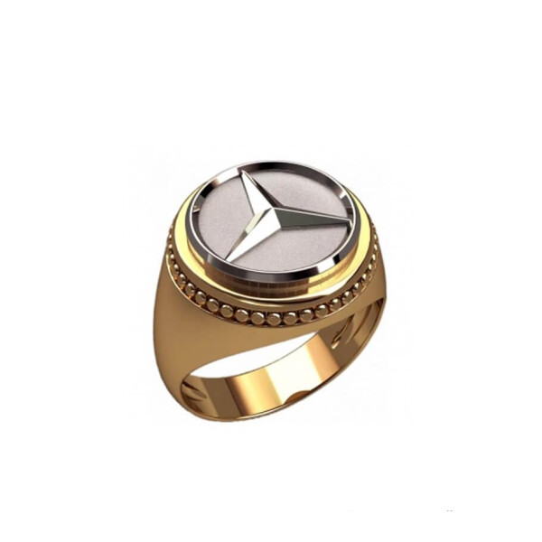 

Кольцо мерседес Maxi Silver 6685 SE, размер 17.5
