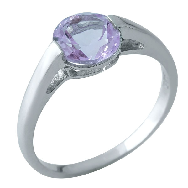 

Кольцо из серебра с аметистом, размер 18.5 (1678179)