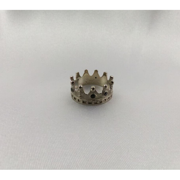 

Кольцо Корона с черными камнями Maxi Silver 5294 SE, размер 19