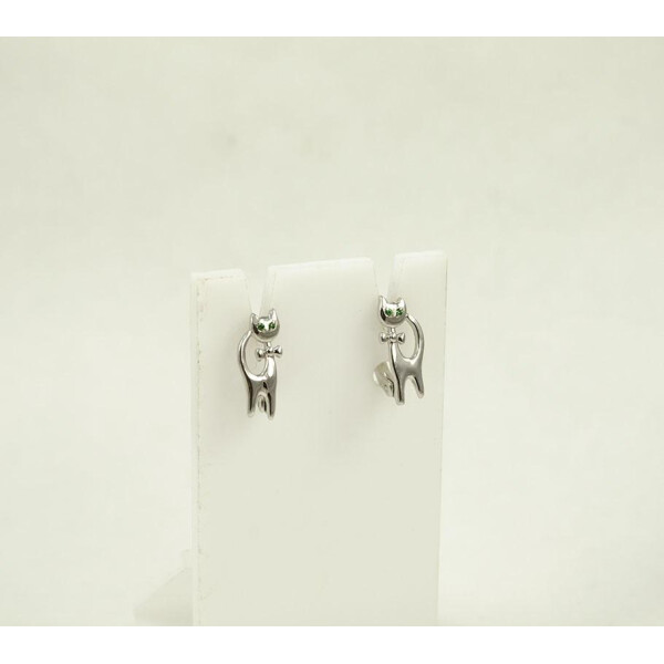 

Серьги котики Maxi Silver 8886