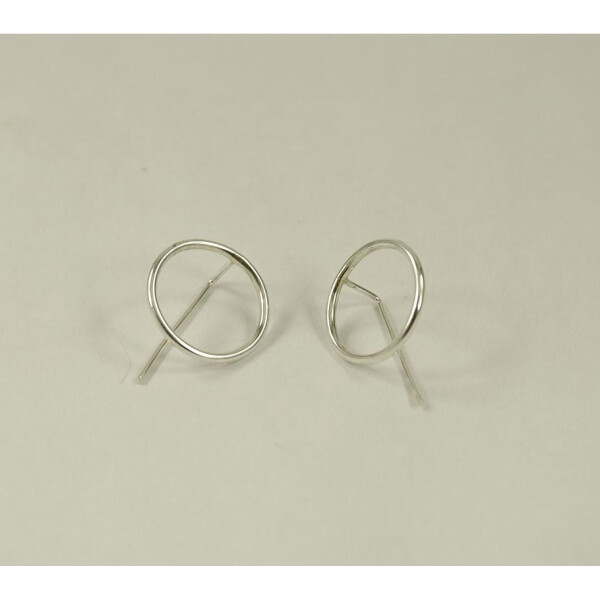 

Серьги маленький круг Maxi Silver 8785