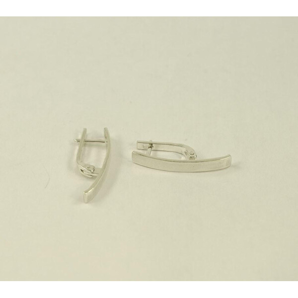 

Сережки минимализм без камней Maxi Silver 8779