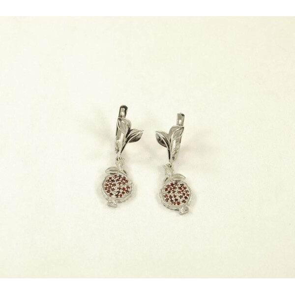 

Серьги гранат Maxi Silver 8747