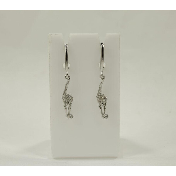

Сережки гимнастки Maxi Silver 8626