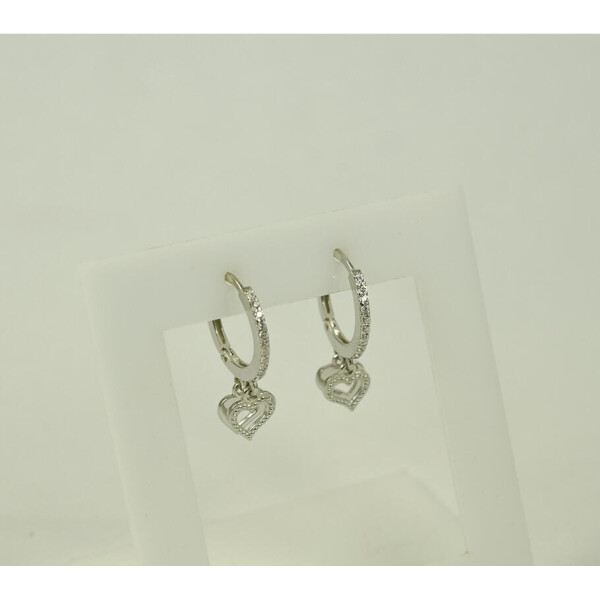 

Серьги конго с разными висюльками Maxi Silver 8510
