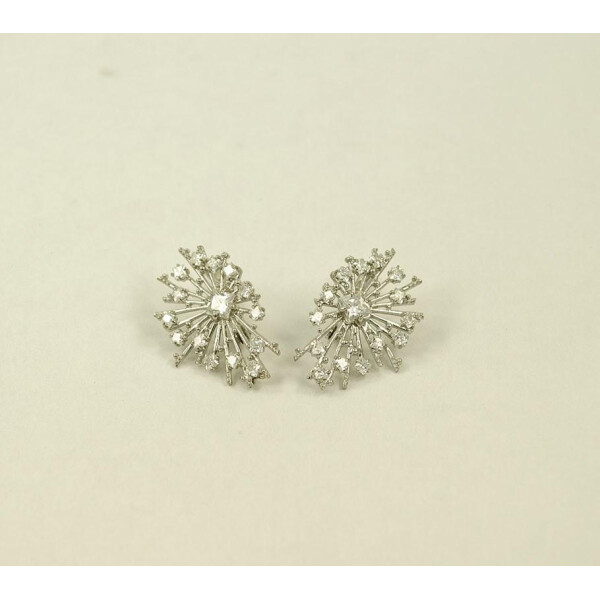 

Сережки паутина с росой Maxi Silver 8480