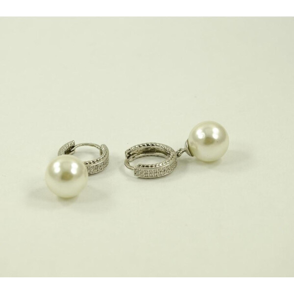 

Сережки конго с жемчугом Maxi Silver 8474