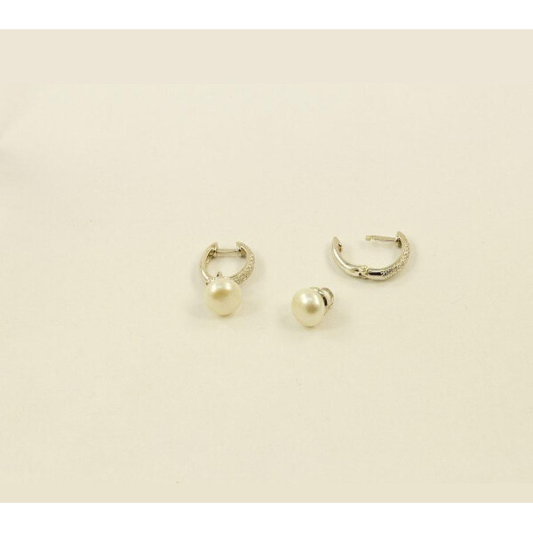 

Серьги конго с жемчугом Maxi Silver 8422