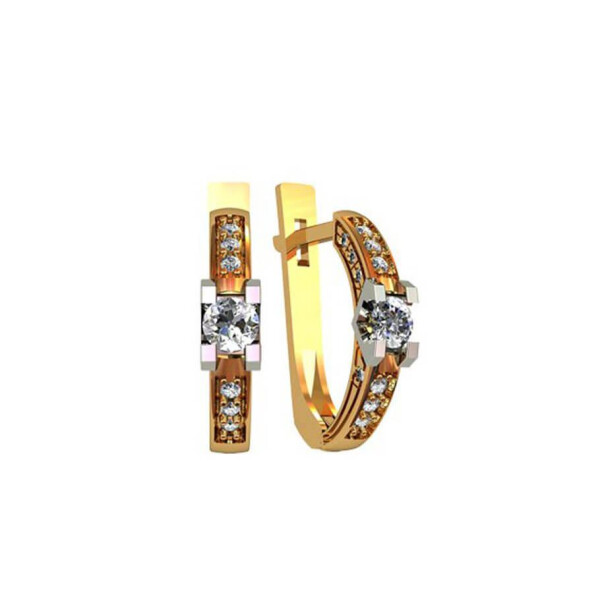 

Сережки с цирконами Maxi Silver 8211