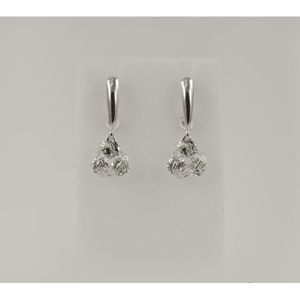 

Серьги трилистник Maxi Silver 8104