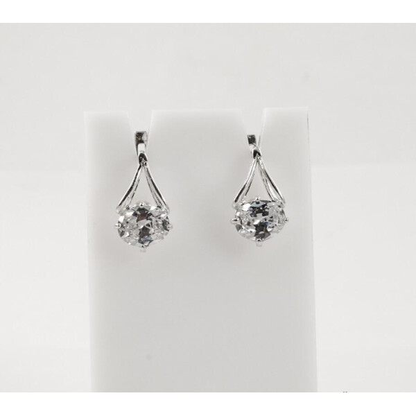 

Серьги с овальным камнем Maxi Silver 7946