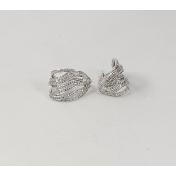 

Сережки широкие Maxi Silver 7847