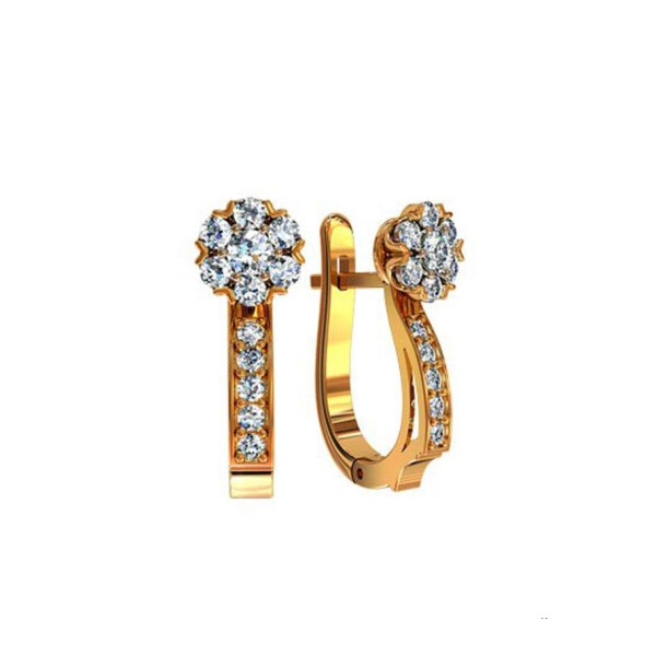 

Сережки с камнями Maxi Silver 7808