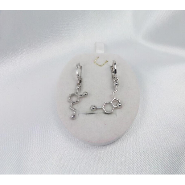 

Сережки серотонин и дофамин Maxi Silver 5178
