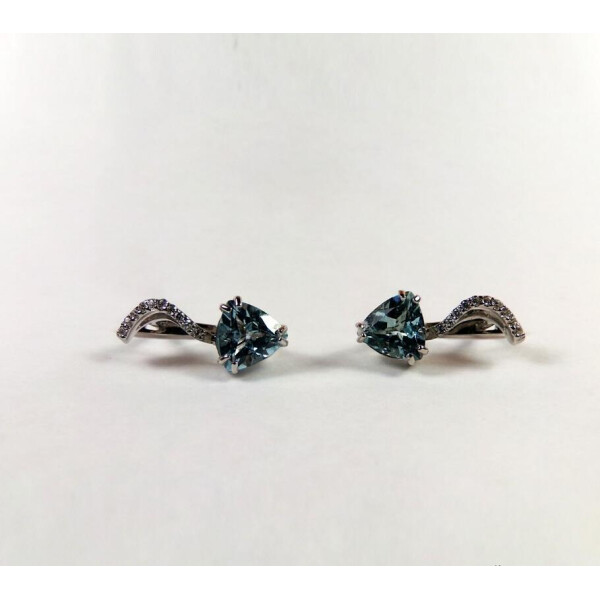 

Серьги женские классика Maxi Silver 4072