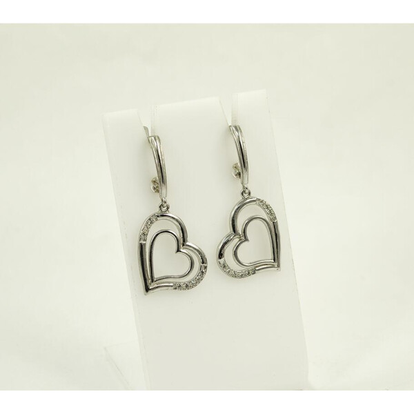

Сережки сердце Maxi Silver 3996