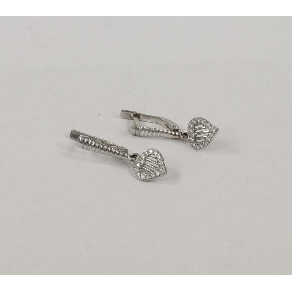

Серьги с сердцем Maxi Silver 3846
