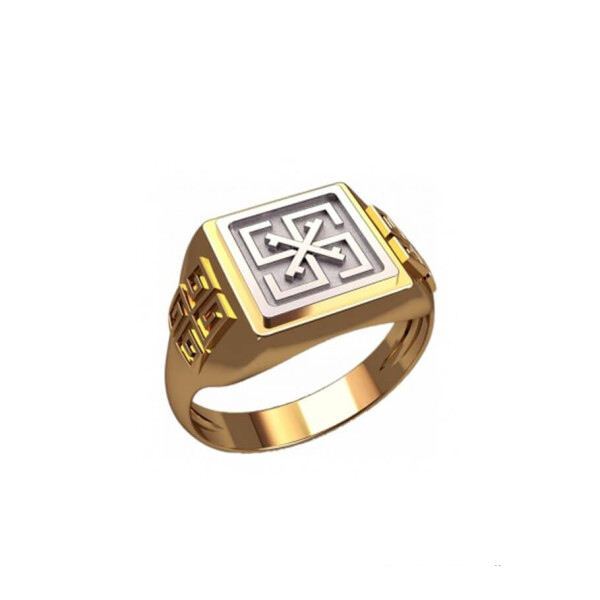 

Кольцо Оберег сварга Maxi Silver 6710 SE, размер 20.5