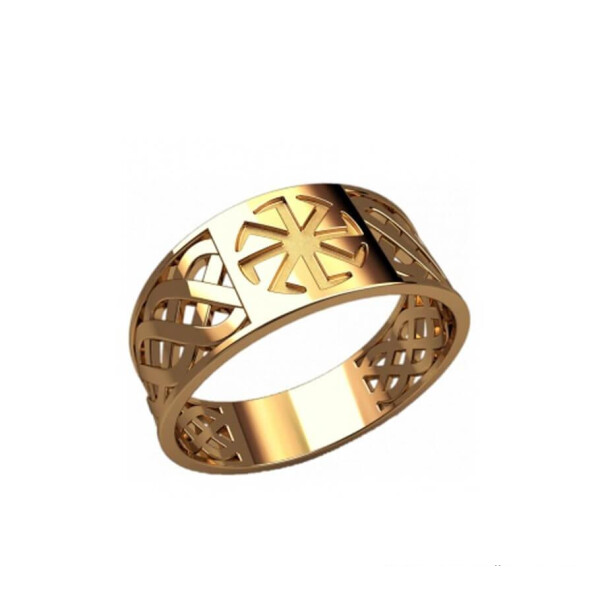 

Печатка с оберегом колядник Maxi Silver 6696 SE, размер 17