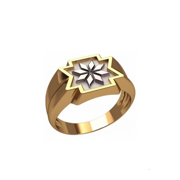 

Колечко мужское алатырь Maxi Silver 6669 SE, размер 19.5