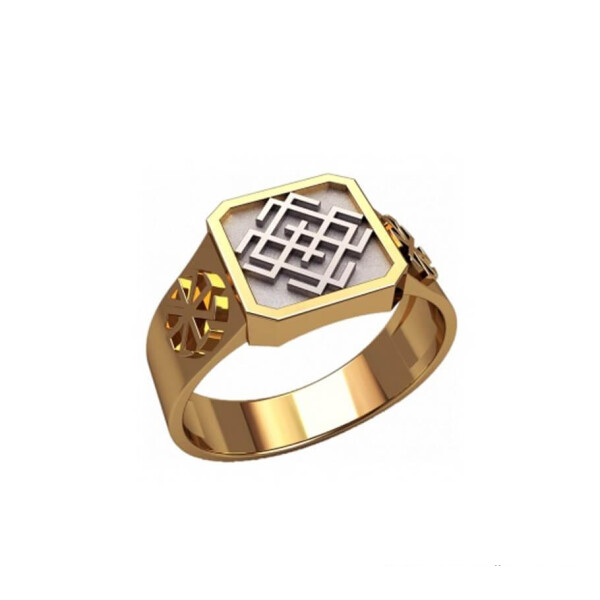 

Кольцо Оберег белобог Maxi Silver 6475 SE, размер 16.5