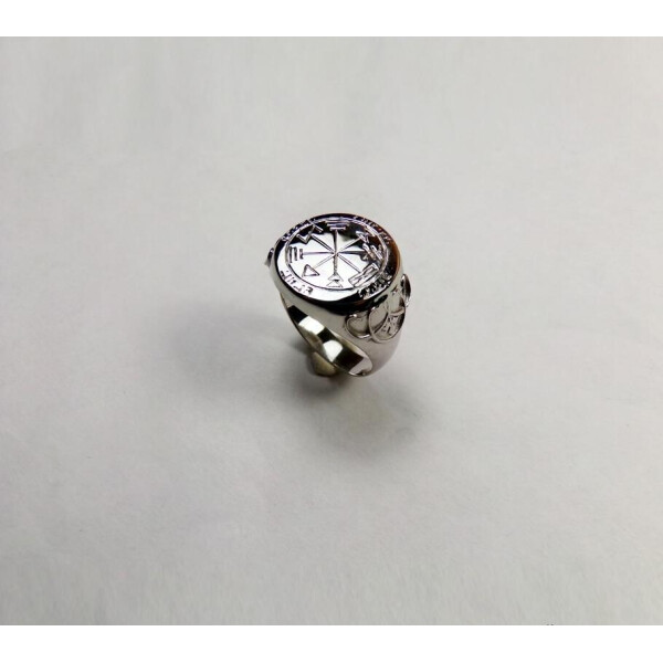 

Кольцо печать изобилия Maxi Silver 3584 SE, размер 18