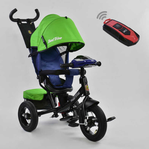 

Велосипед Best Trike трехколесный с пультом, зеленый с синим - 179368
