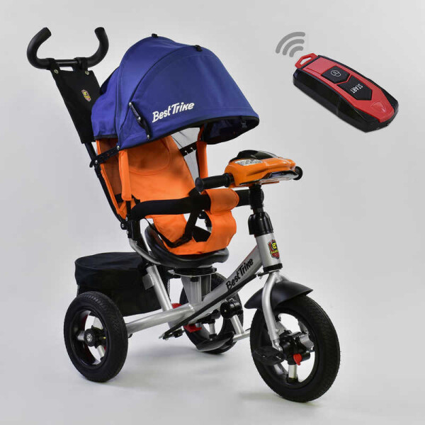 

Велосипед Best Trike трехколесный с пультом, синий с оранжевым - 179364