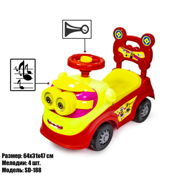 

Каталка-толокар Миньон 188 КРАСНЫЙ